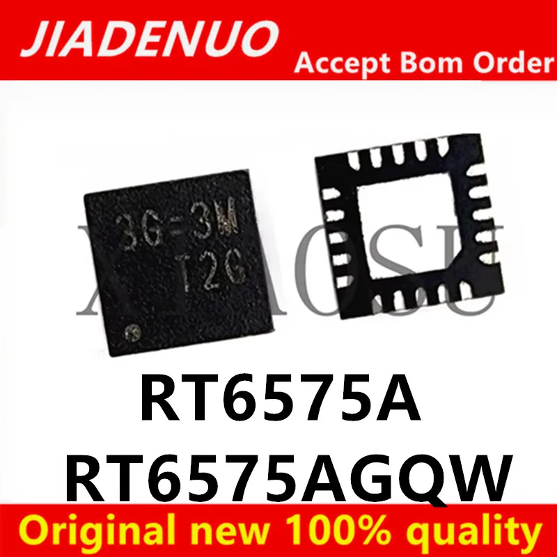 （5pcs）100% New RT6575AGQW RT6575A Screen printing 3G=1F 3G= 3G= QFN20 Chipset