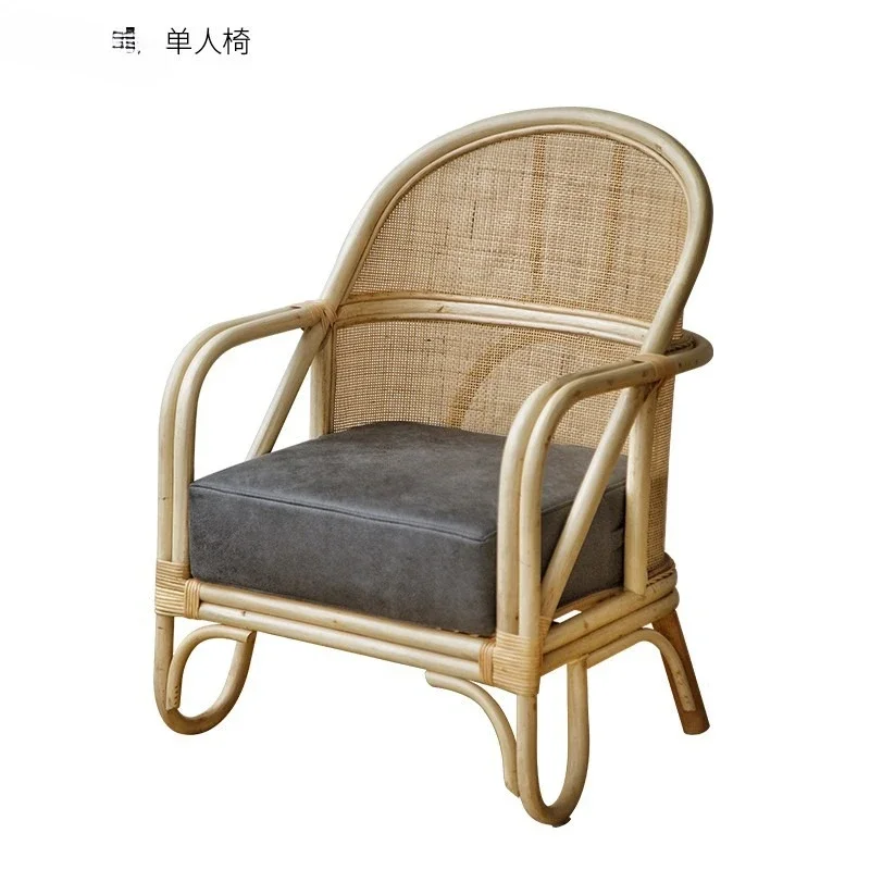 Japanese-style full rattan woven sof a combination m dern simple and fashionable rattan art leisure