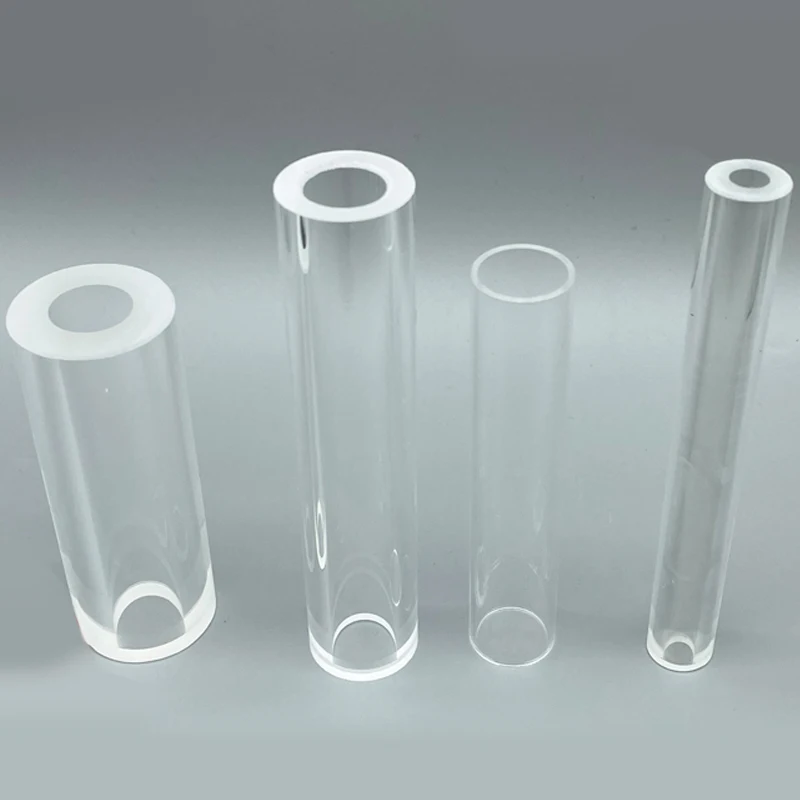 Quartz glass tube round tube quartz tube quartz protective sleeve quartz measuring tube quartz test tube experimental instrument