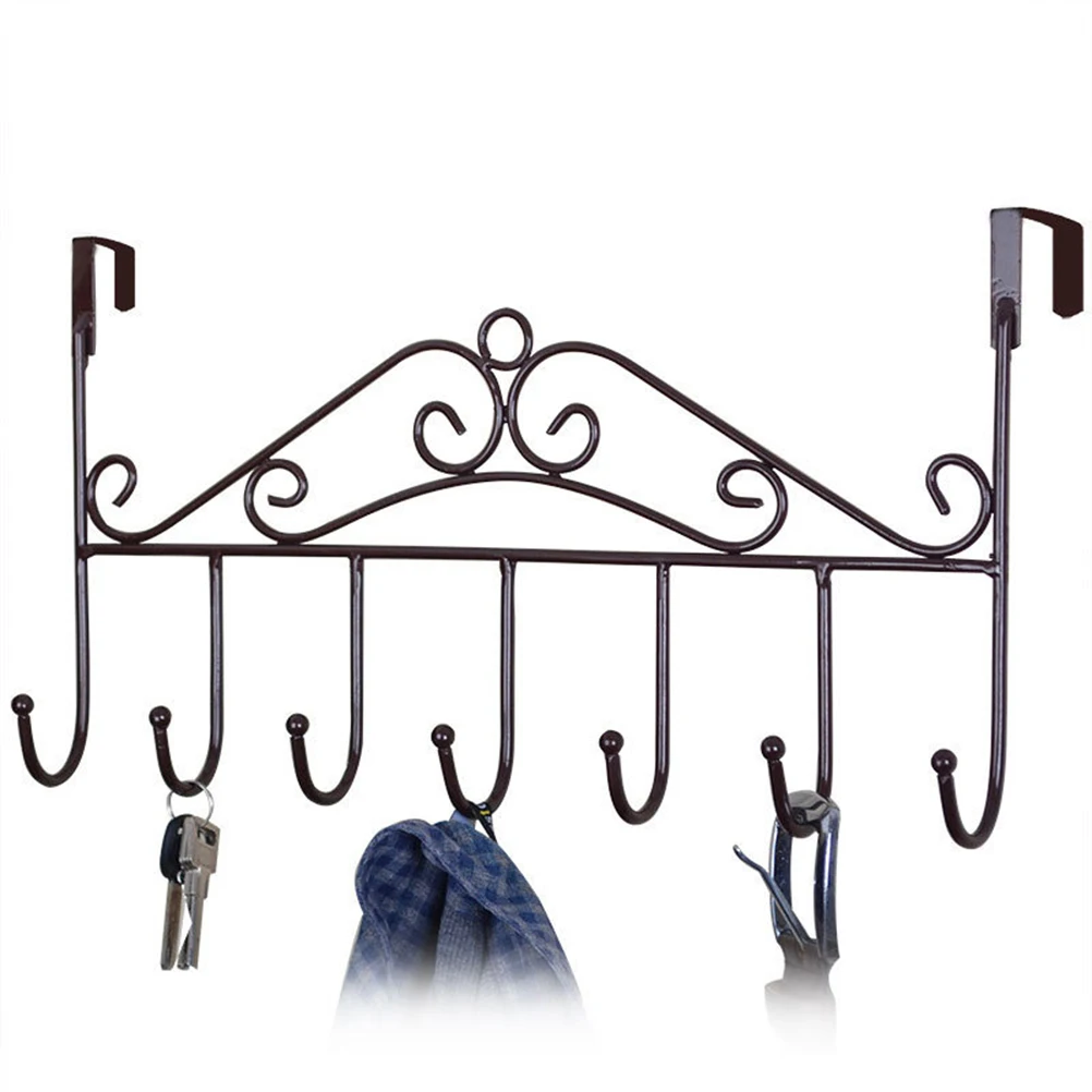 

Nail Free Heavy Duty Metal Wall Hanging Hooks Row Long Black Hooks Traceless Bathrooms Kitchens Traceless Space Saving