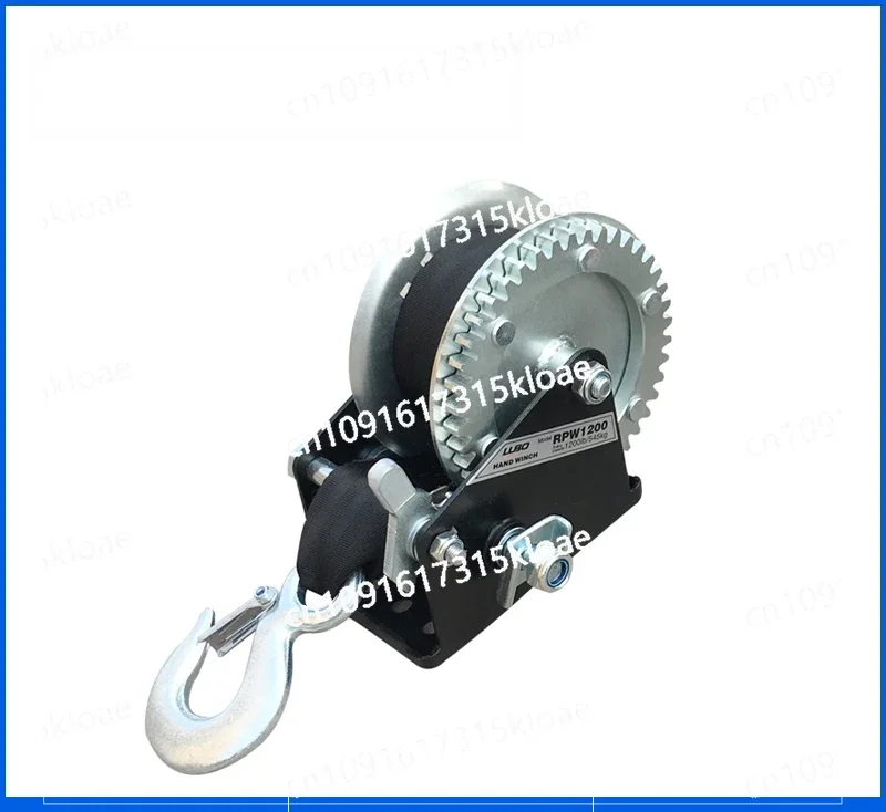 Trailer accessories winch, hand-cranked two-way self-locking, labor-saving