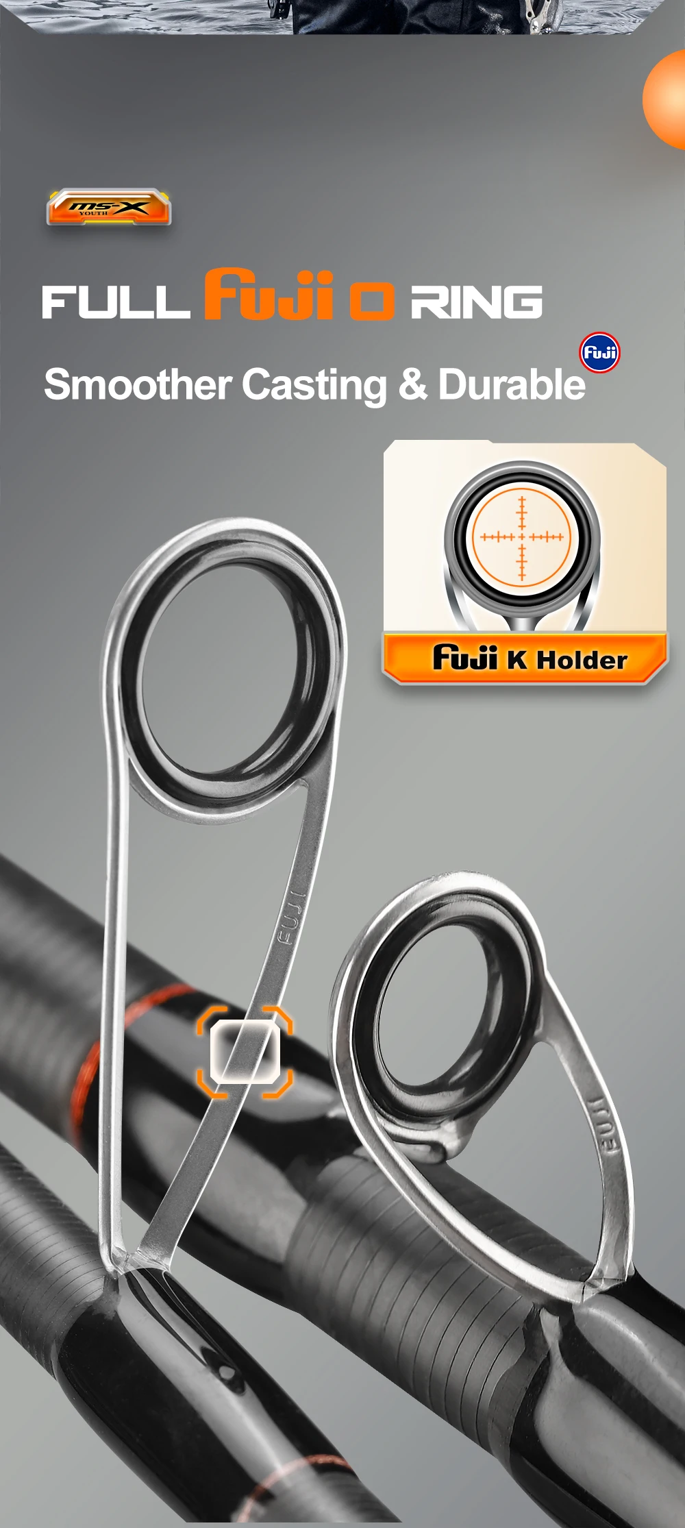 HASIDA MS-X 1,68m UL Angelruten-Rollen-Set 0,6-6g Schnelle Aktion Finesse Spinning Baitcasting Set Fuji Guide Forelle Barsch – Detail 8