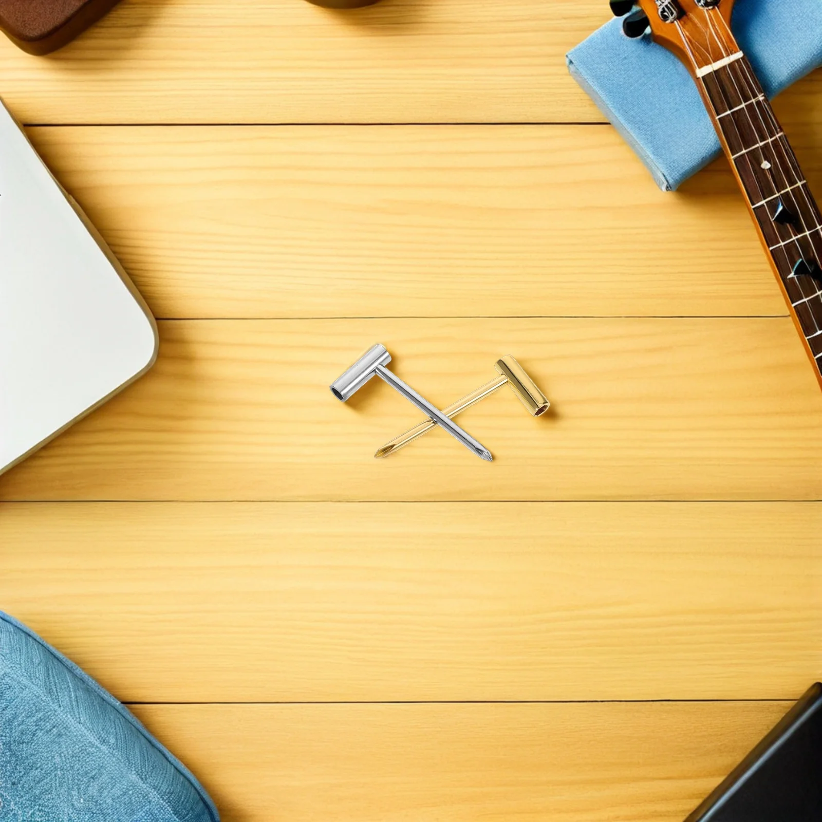 

2pcs Truss Rod Wrench 6.35Mm Gold Silver Acoustic Electric Bass Guitar Neck Adjustment Tool Guitar Repair Accessories Instrument