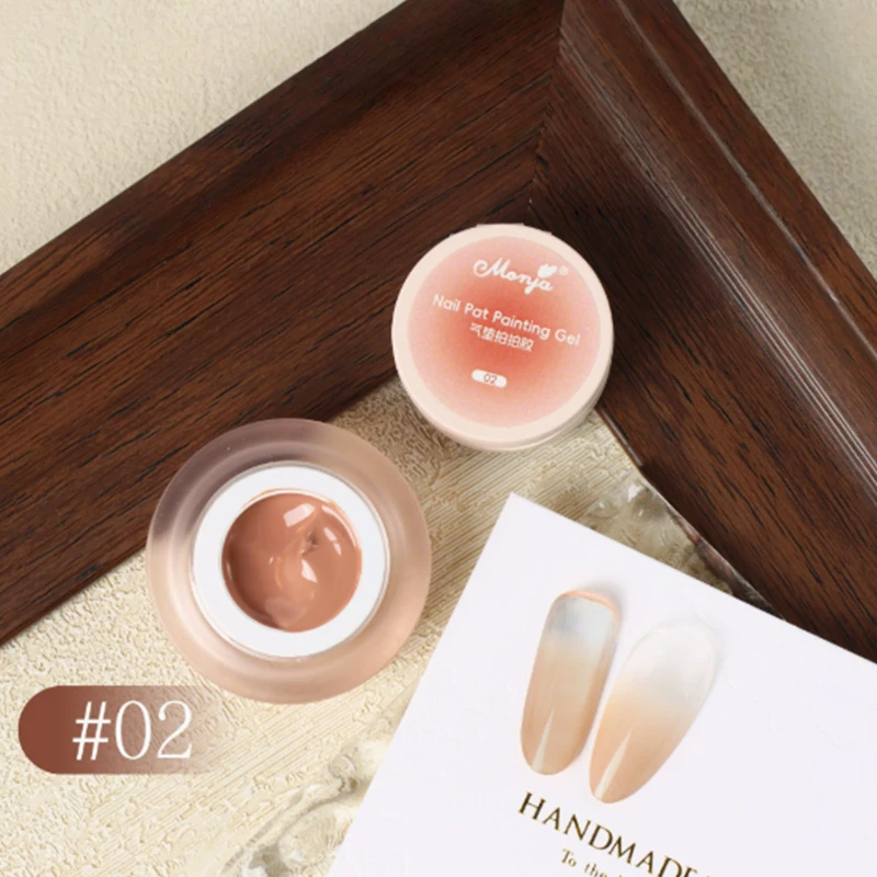 Il nuovo smalto gel con cuscino in rete elastica che può essere stratificato per ombre e trasferimento sfumati, non richiesto il top coat.