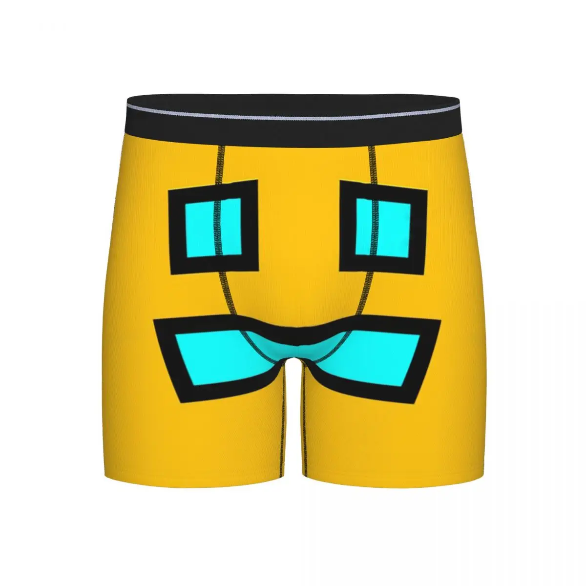 

Long Boxer Underpants Shorts Video Game Geometry Dash Panties Men Ventilate Underwear for Homme Man Boyfriend Gift