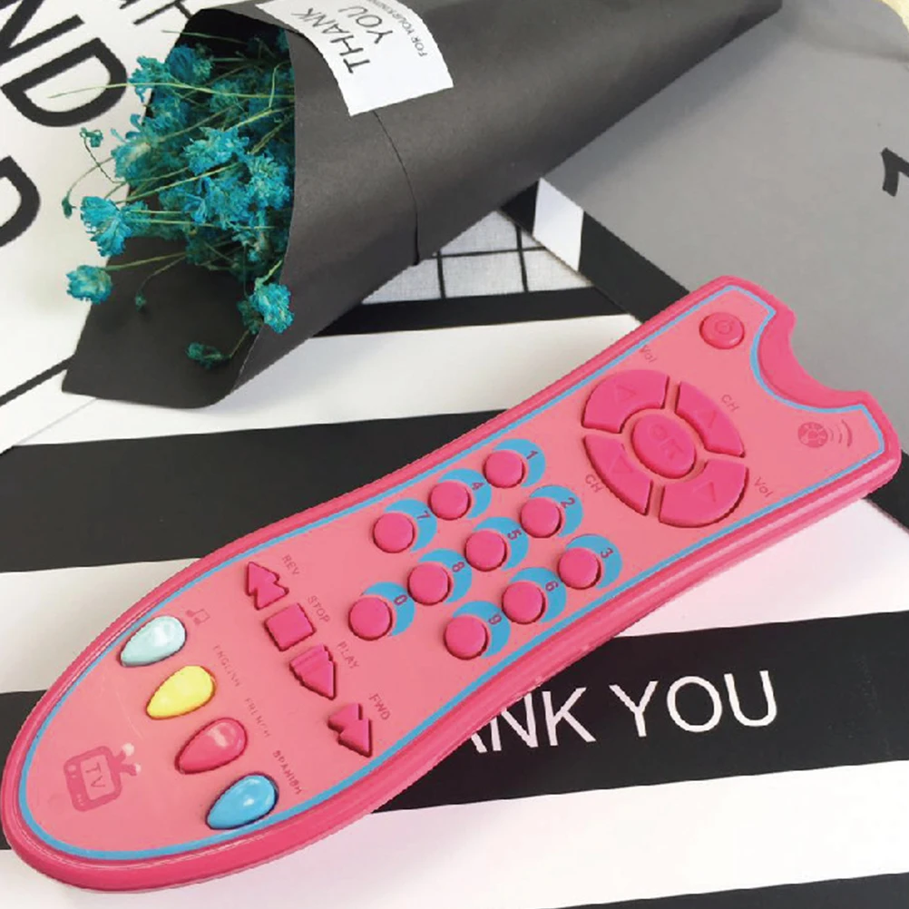 

Emulated Remote Control Toy Realistic Baby Boy Girl Toddler Plastic Puzzle Toys Interactive Sound Light Effects