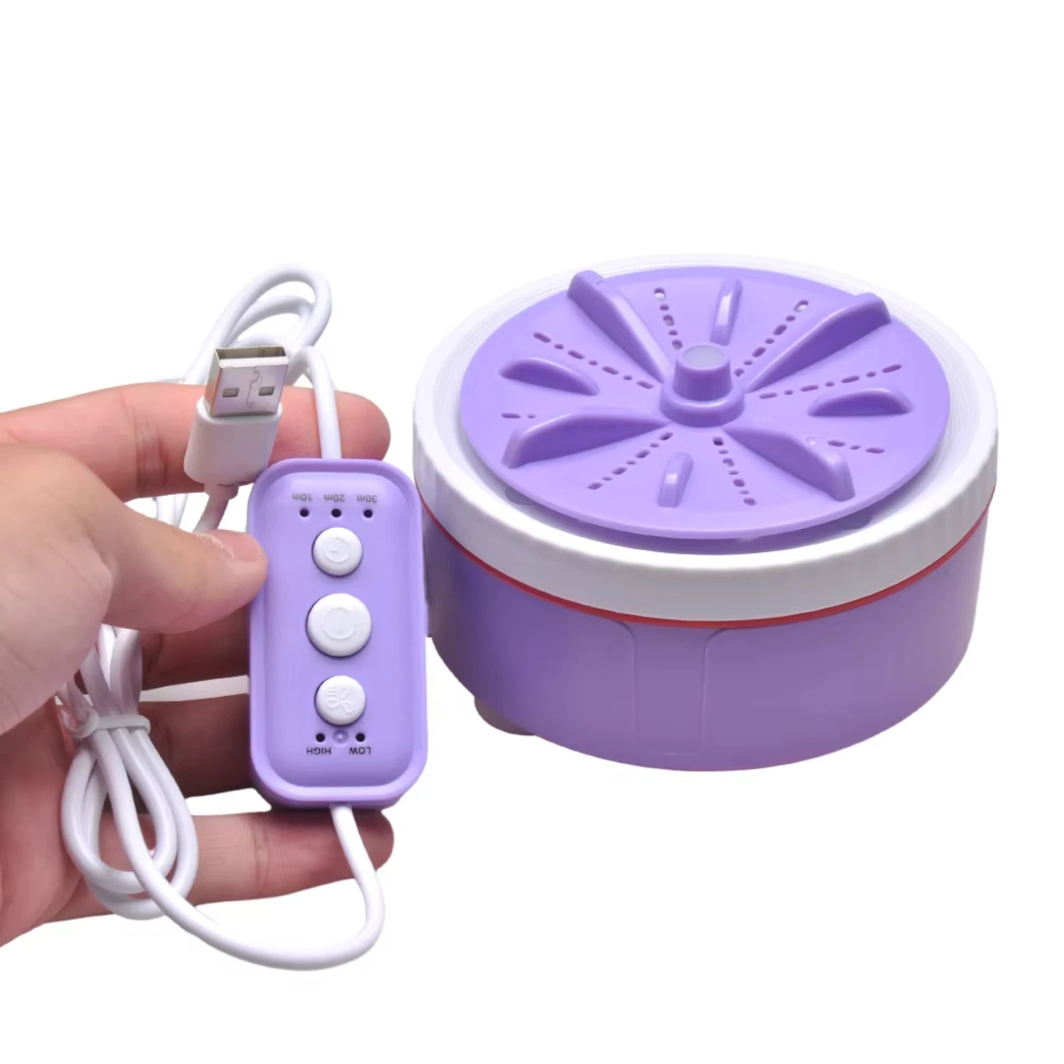 

Mini Washing Machine Portable USB Rotating Turbo Fruit Ultrasonic Dishwasher Clothes Kitchen Travel Remote Control