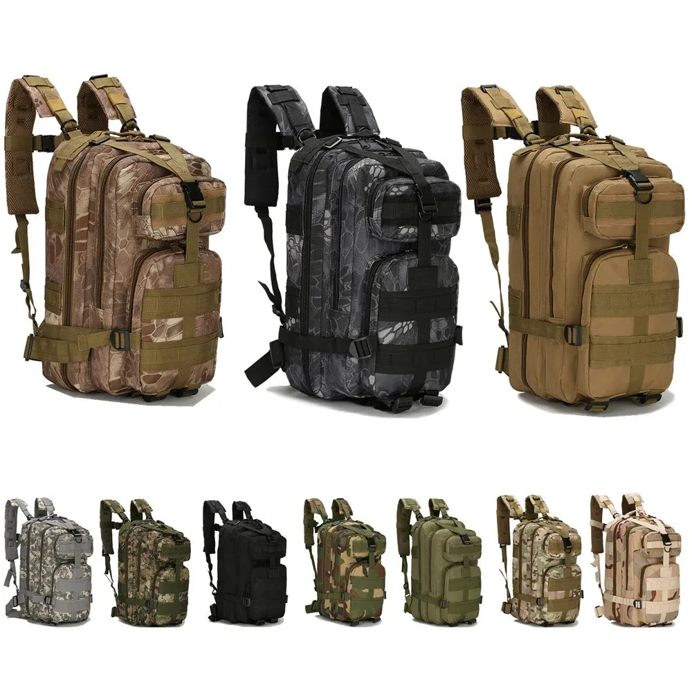 30L Men Hiking Tactical Backpack 3P Softback Outdoor Waterproof Bug Army Rucksack Hiking Camping Hunting BagsMilitary Backpack