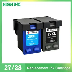 27XL 28XL Cartridge for hp 27 28 Ink Cartridge hp27 hp28 for hp Deskjet 3320 3325 3420 3535 3550 3650 3744 Printer
