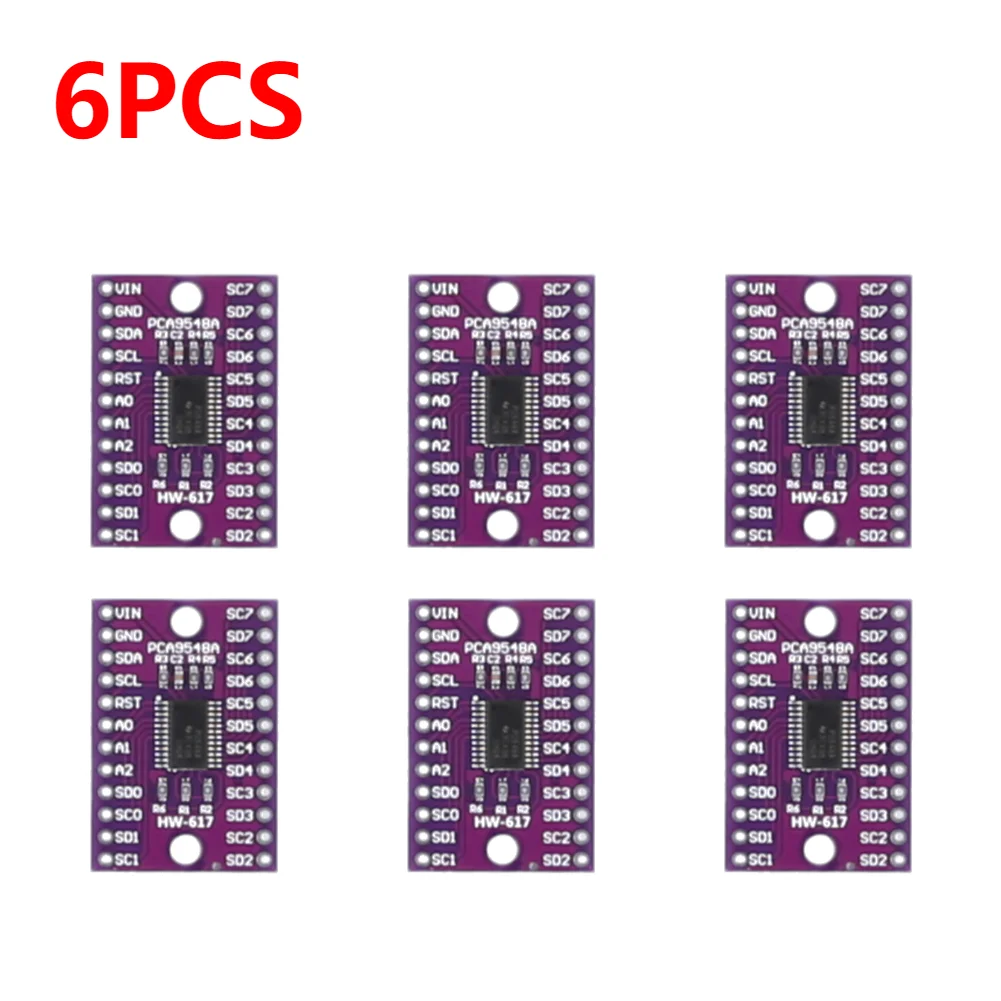 BerryBase TCA9548A I2C-Multiplexer Breakout Board – 8 Kanäle Für Arduino & Raspberry Pi, 3,3V/5V
