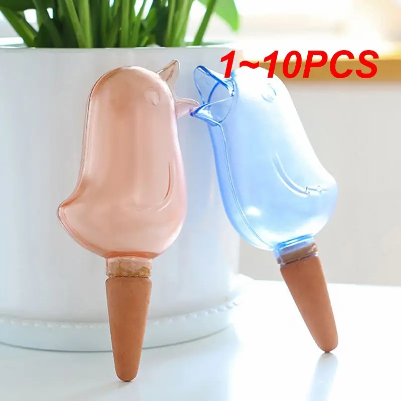 

1~10PCS Auto Drip Irrigation Automatic Dripper Flower Pot Bird Shape Waterer For Plants Flower Waterers Bottle Drip Home Garden