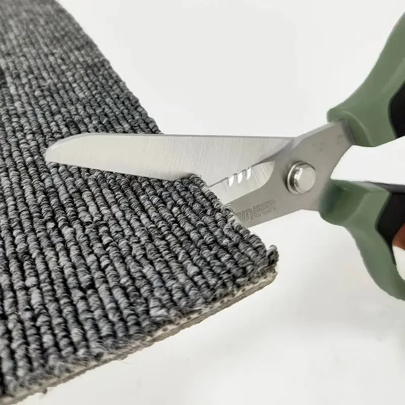 ENGINEER PH-57 Super Combo Scissors - Toothed, Non-Slip, Powerful Universal Iron-Wristed Design