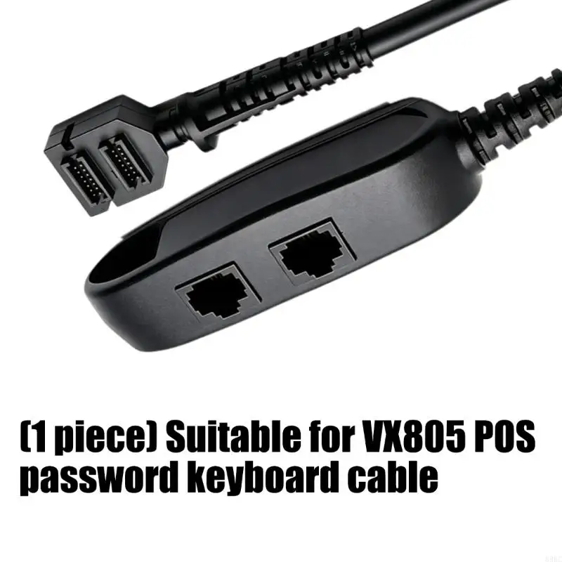 

Long 2Meter Black Keyboard Cable For VeriFone VX805 VX820 POS PIN Pad Easy To Install 896C