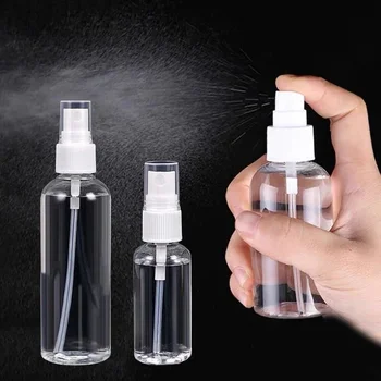 10/30/50/75/100ml doldurulabilir şişeler şeffaf plastik parfüm Atomizer boş kozmetik kapları Mini sprey şişesi seyahat taşınabilir