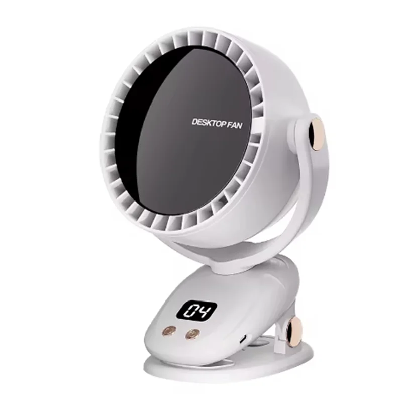 USB Multi Functional Leafless Clip Fan Outdoor Camping Desktop Charging Wireless Fan