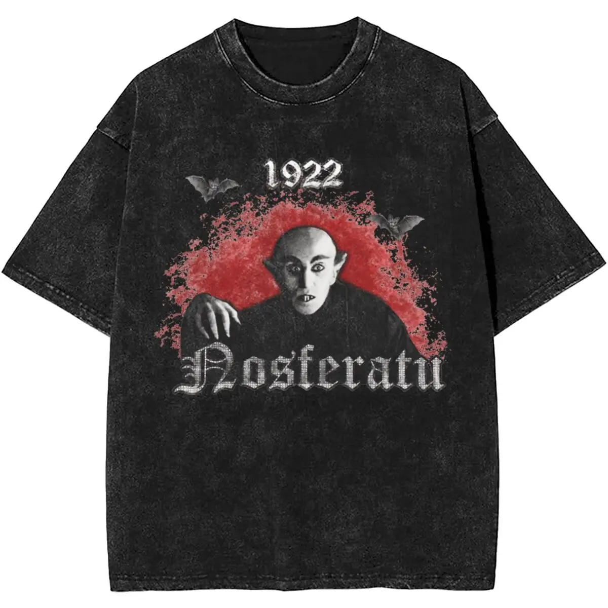 Nosferatu سيمفونية الرعب مصاص دماء الجرافيك تي شيرت الصيف تي شيرت 2024 القطن تي شيرت للرجل قصيرة الأكمام فضفاضة تي شيرت