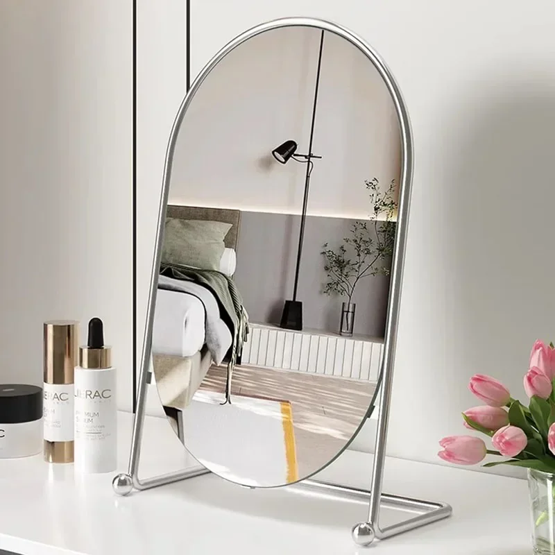 

Shower Nordic Mirror Pocket Desk Wall Art Makeup Baby Modern Garden Women Mirror Princess Espelho Grande Living Room