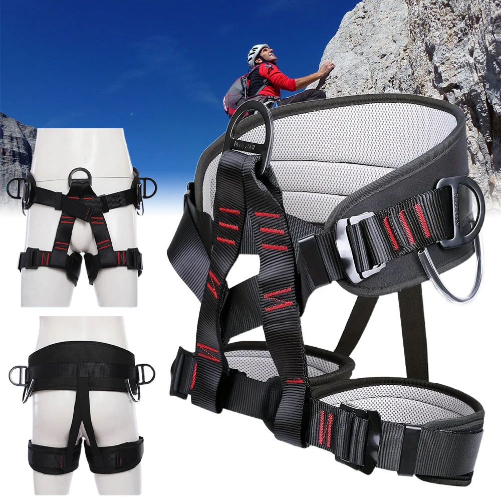 High Altitude Safety Belt Caving Rock Climbing Rappelling Equip for Air-conditioning Installation