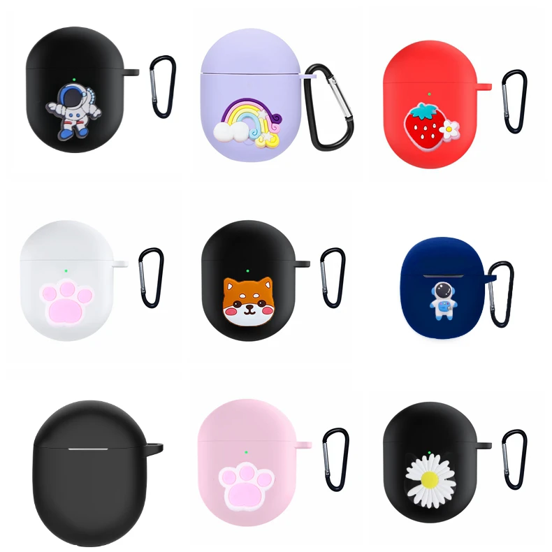 ل Redmi براعم 3 برو حالة لطيف الكرتون عدم الانزلاق سيليكون ل شاومي Redmi airdot 3 برو حماية سماعات غطاء براعم 3 برو حافظة