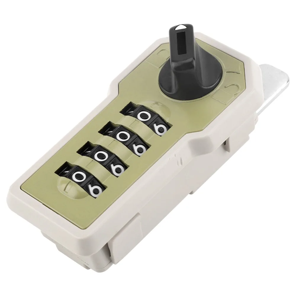 Security Resettable 4 Digit Code Lock With Keys Durable Combination Cabinet Lock Mechanical Code Lock Locker