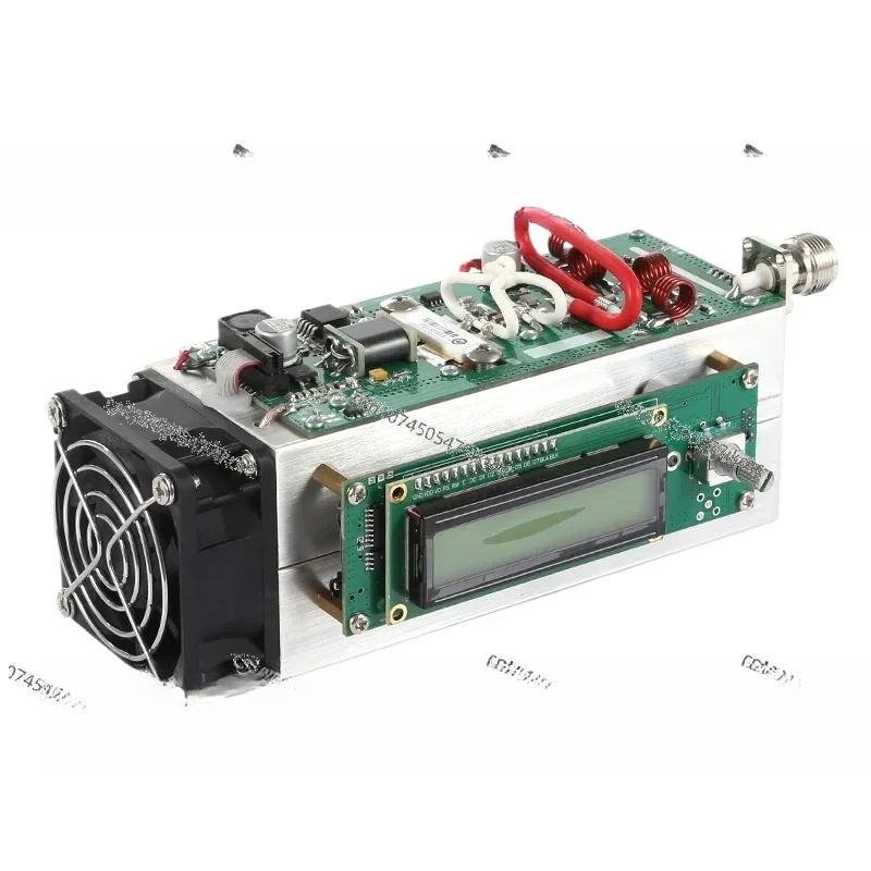 120W Dapat Disesuaikan 87.5-108MHz Pemancar FM Stasiun Radio Ham MP3 Presisi Tinggi Desain Perlindungan Penuh Mendukung Kartu SD