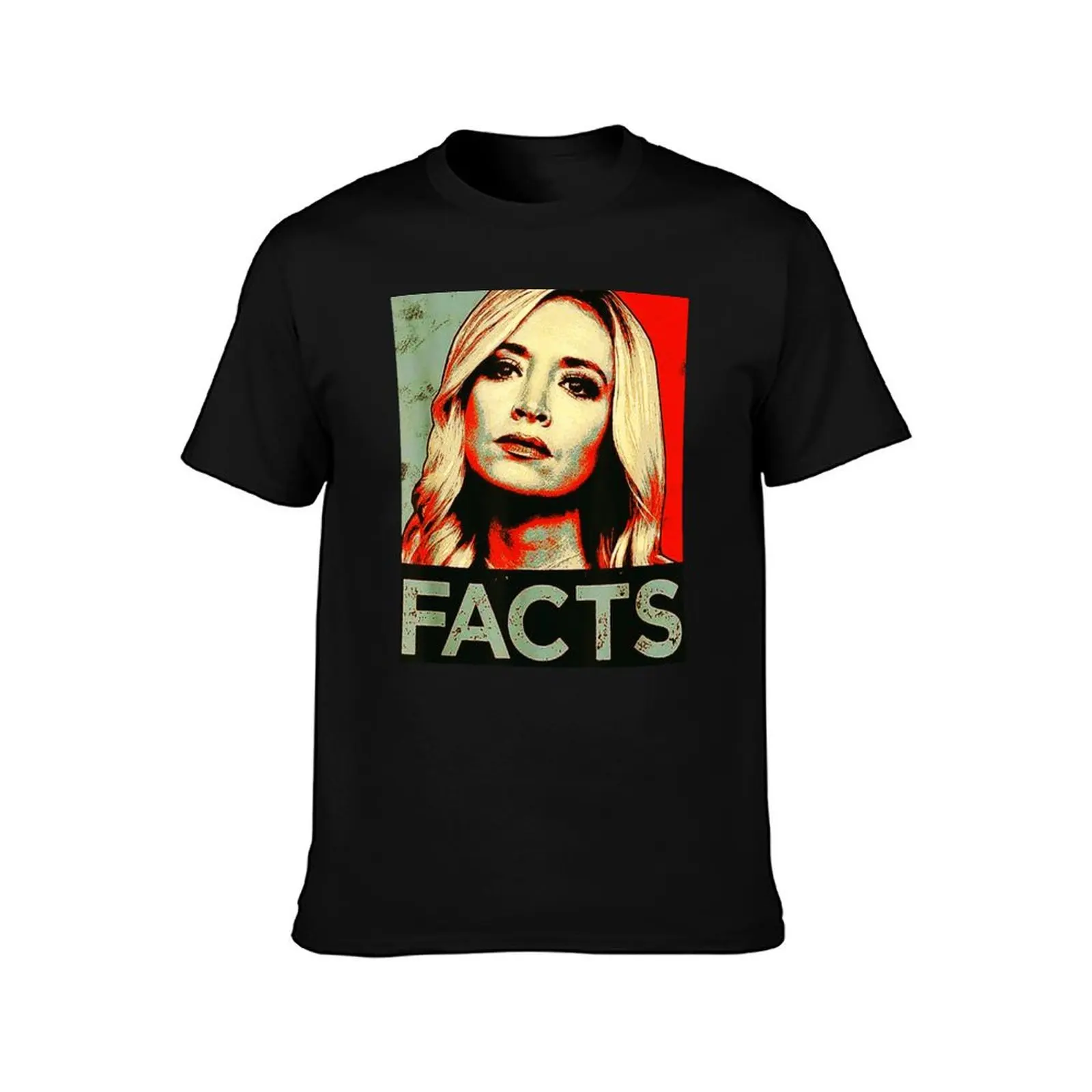 Kayleigh McEnany White House Press Secretary Kayleigh Facts T-Shirt Daily Work Short Sleeve Top