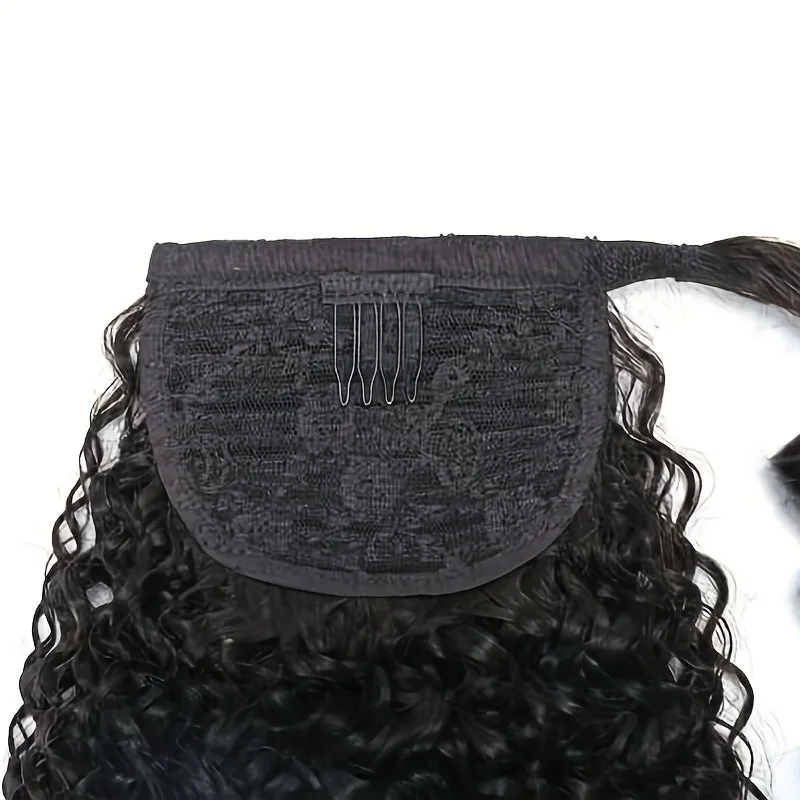 شعر بشري غريب مجعد ذيل حصان اللون الطبيعي البرازيلي عذراء ريمي 8-30in ماجيك الشريط كليب اللون الطبيعي للارتداء اليومي