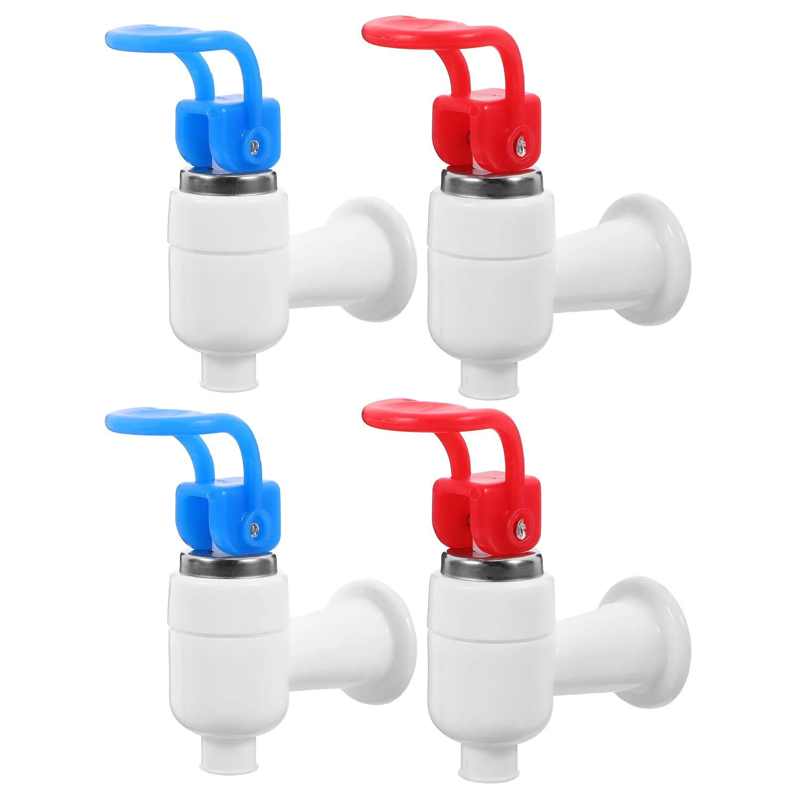 4Pcs Thread Bucket Water Outlet Hand Press Water Dispenser Faucet Food Grade Sealed Design Home School Office Outdoor Nozzle