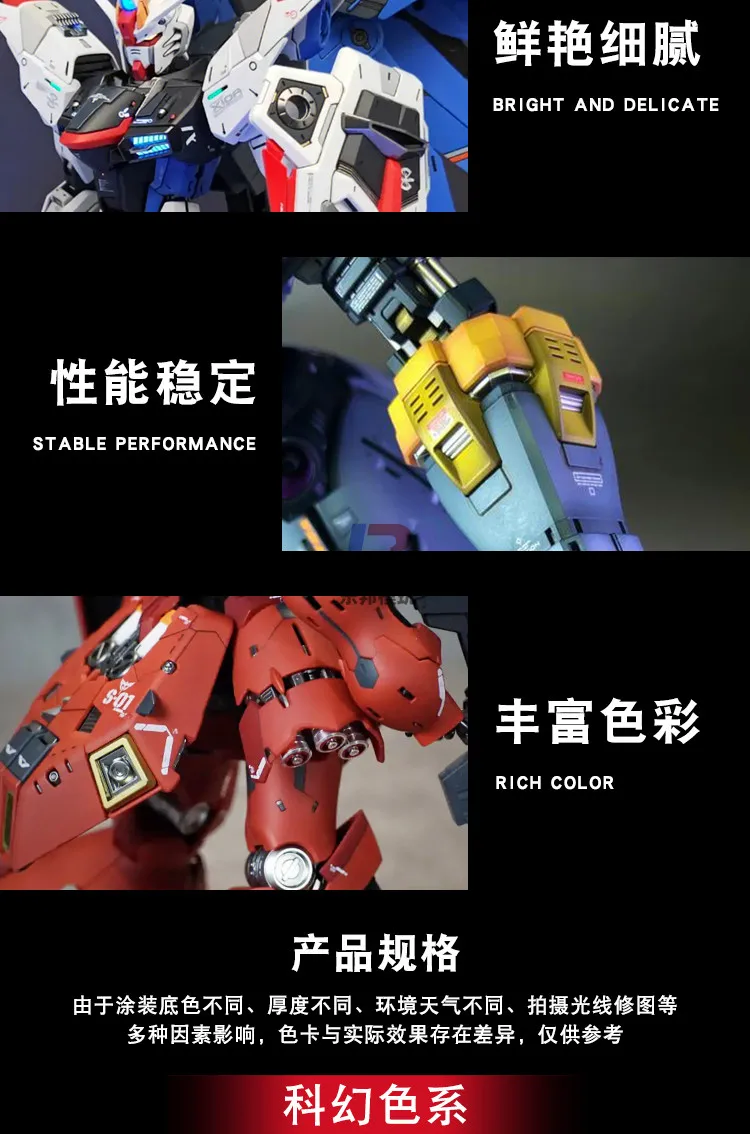 Oil-based Paint Science Fiction Color MEKA COLOR Military Figurine Model Painting And Coloring MC51-100