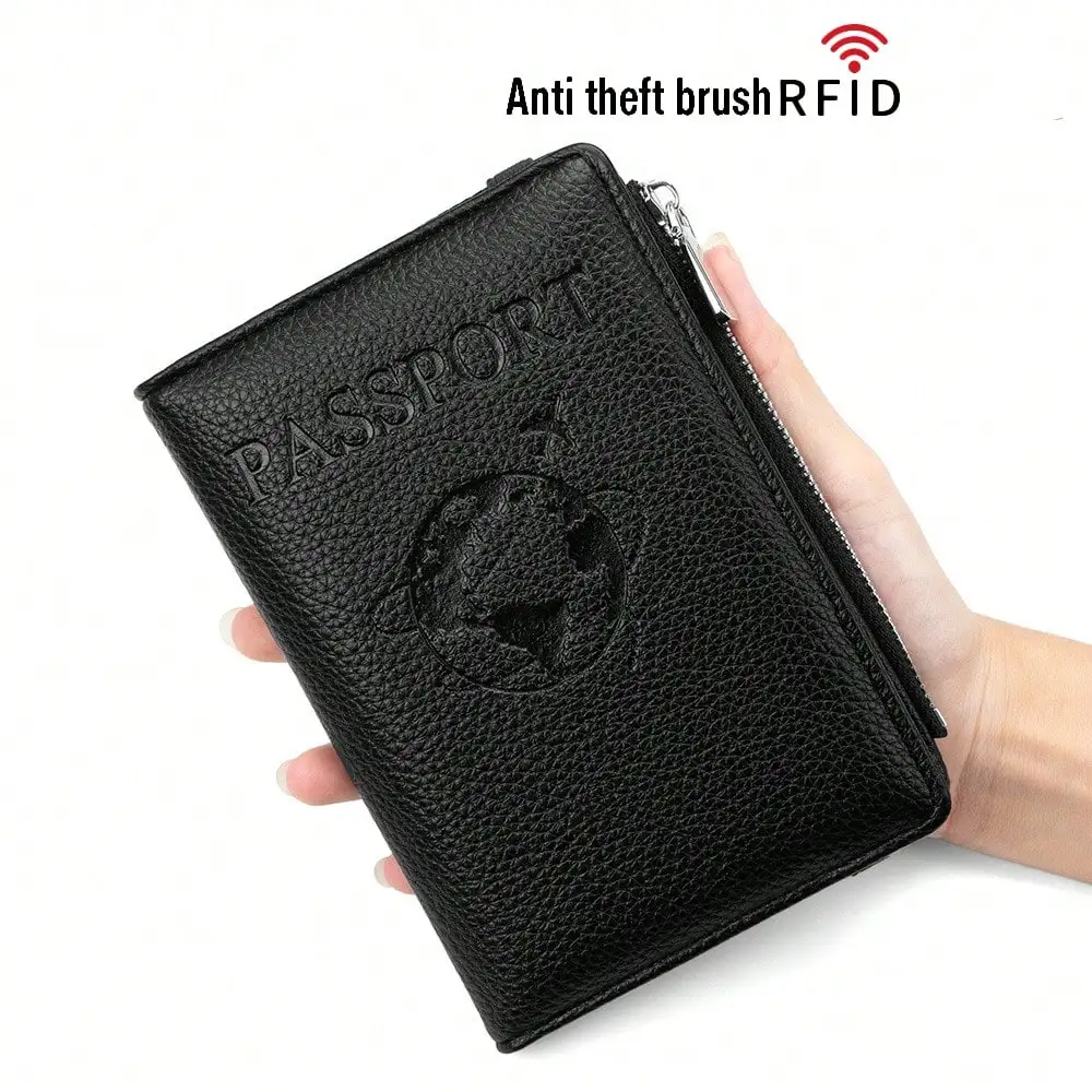 RFID anti-roubo titular do passaporte saco de viagem clipe de passaporte multifuncional carteira de viagem passaporte de viagem carteira capa de passaporte