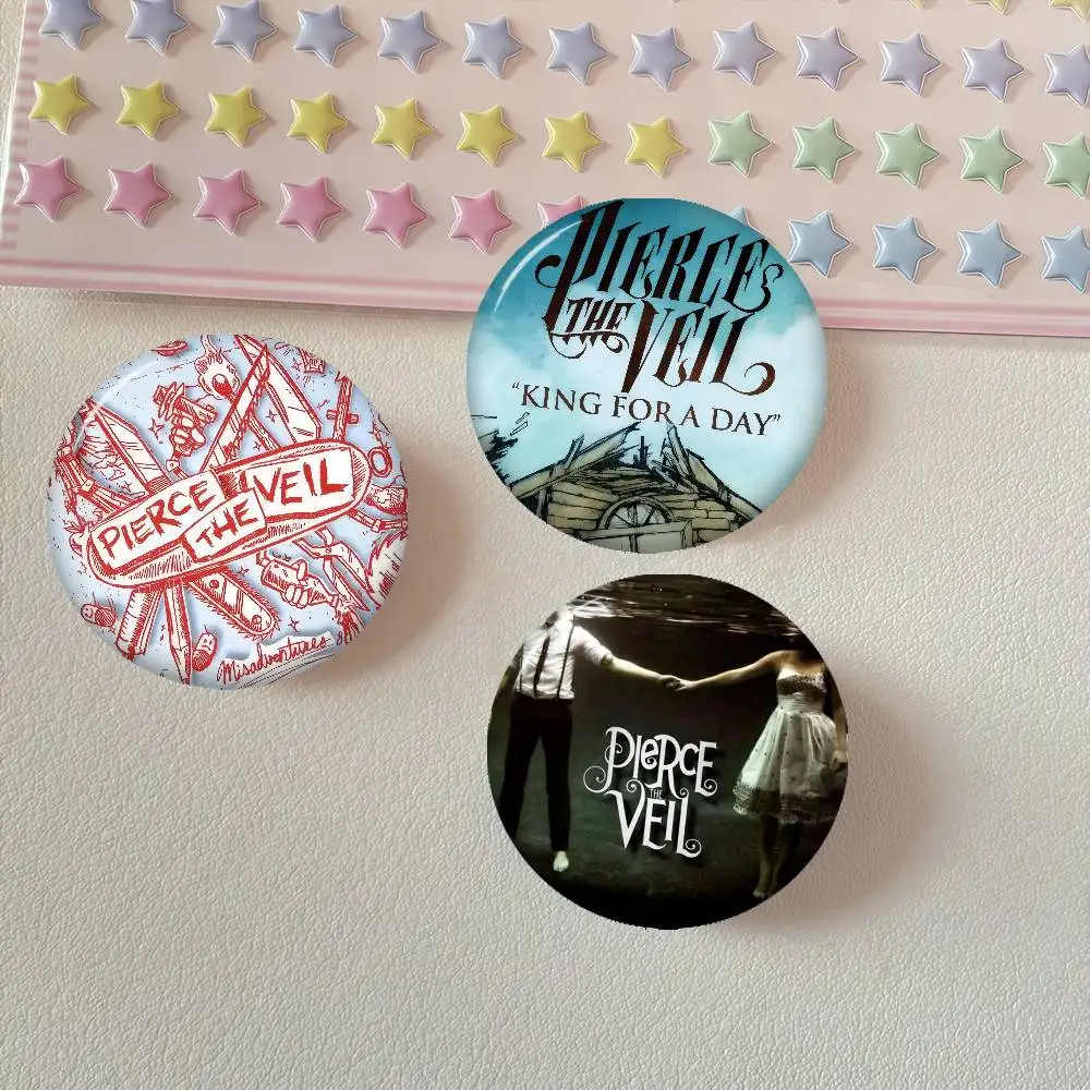 Pierce The Veil Music Band    Creative Tinplate Soft Button Pins Animal Icon Brooch Lapel Backpack Badge Accessories Pin
