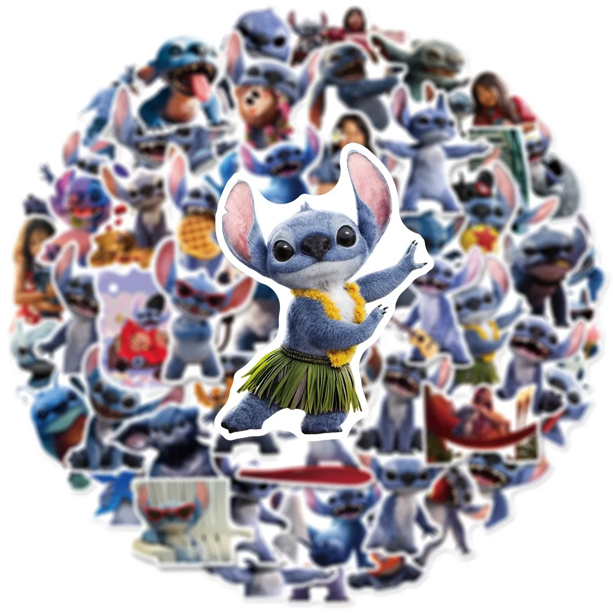 

10/50pcs Cute Disney Cartoon Lilo Stitch Stickers Vinyl DIY Phone Motor Car Laptop Kawaii Anime Decals Sticker for Kids Toys