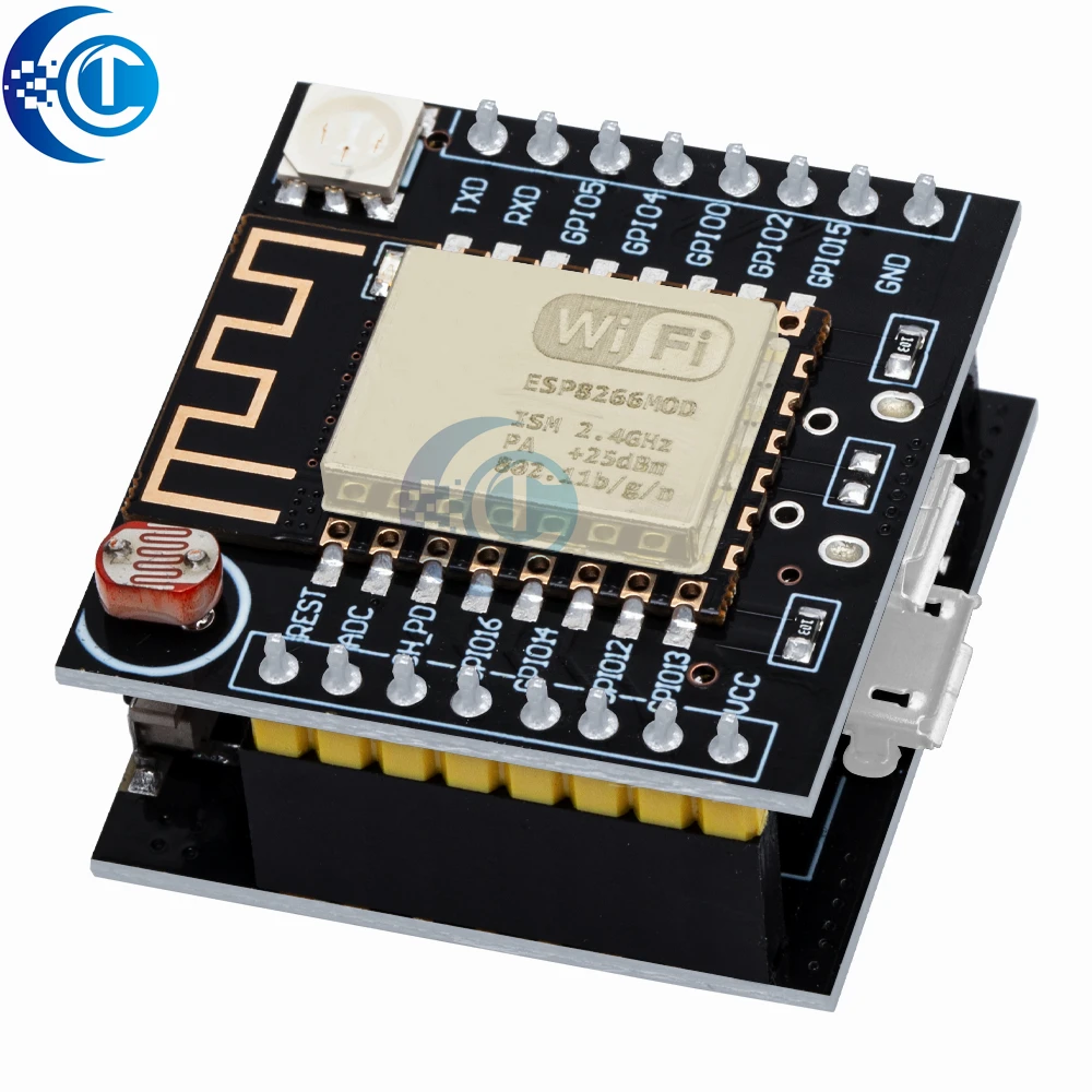 ESP8266 ESP-12F Witty Cloud Mini Board - CH340 Micro USB Serial WiFi Module for Arduino Projects