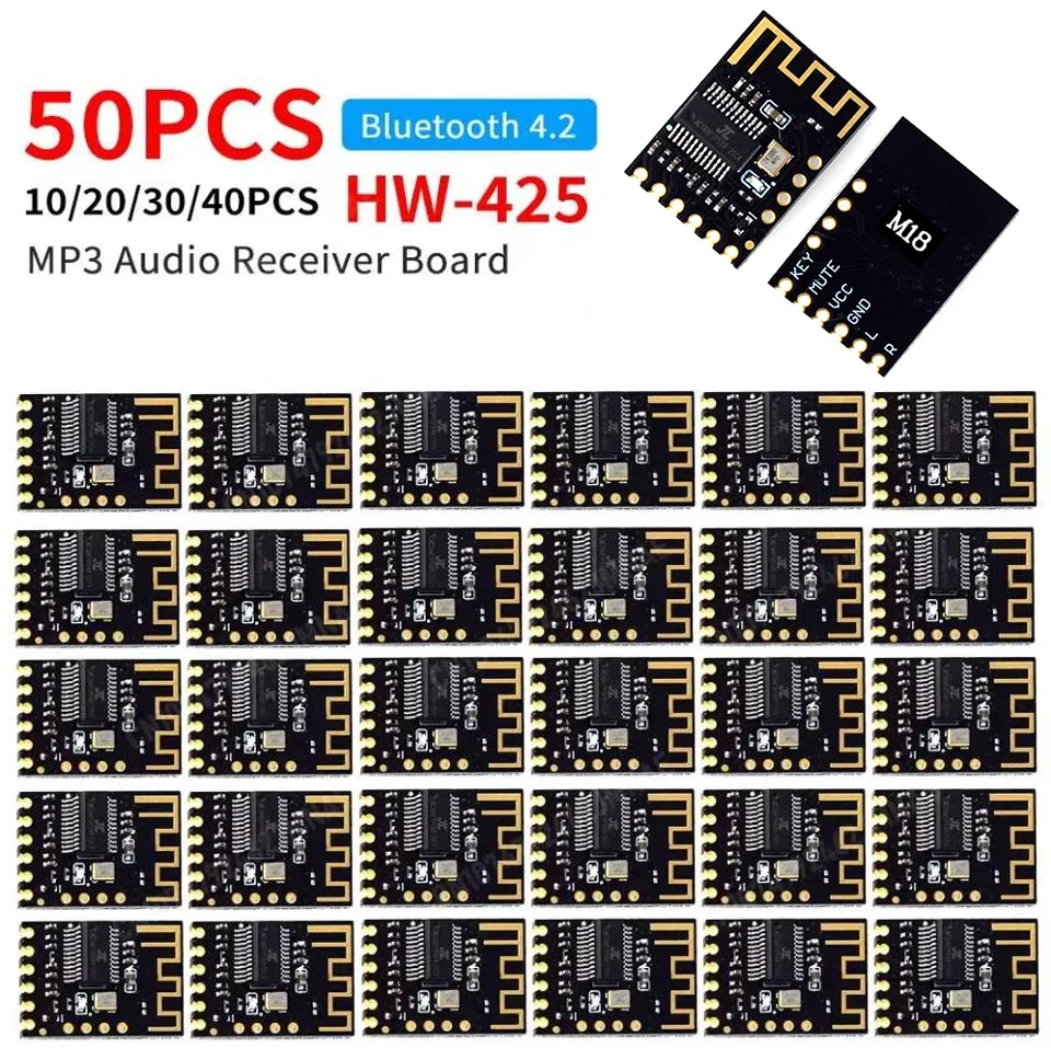 HW-425 Bluetooth-compatible 4.2 Wireless HiFi Stereo Lossless MP3 Music Decoder Module Board Bluetooth Audio Receiver Module
