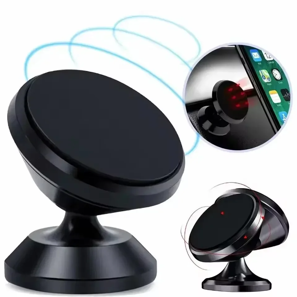Magnetic Car Phone Holder Magnet Mount Mobile Cell Phone Stand GPS Support For iPhone 15 13 12 Pro Xiaomi Huawei Samsung Oneplus