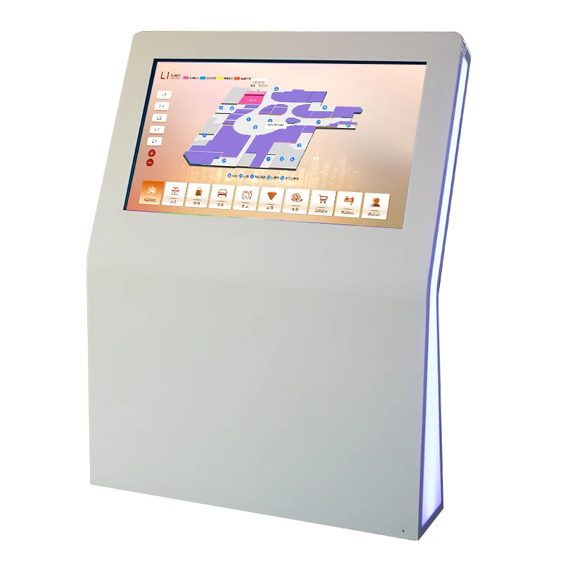 43 55 Inch Floor Standing Interactive Tourism Visitor Entry Self Service Information Kiosk Touch Screen