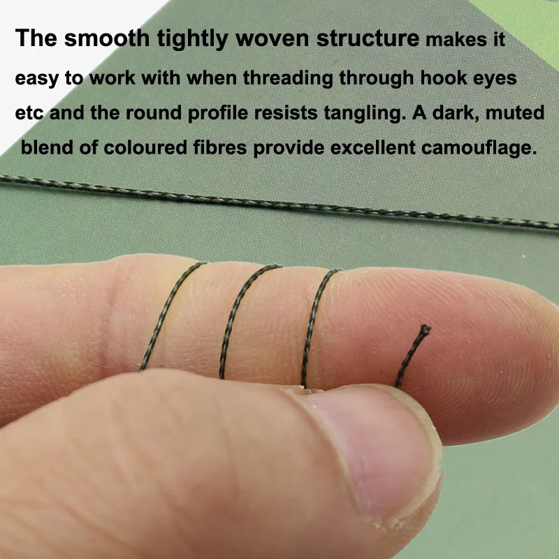 Hooklink trenzado Carpa 25LB – Bajo de línea de 20 metros - imagen 5