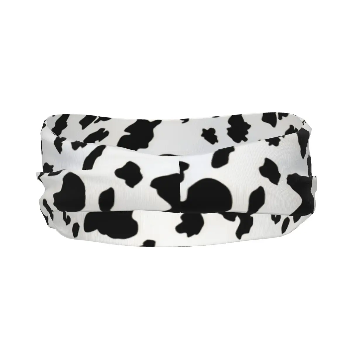 Sports Headband Cow Skin Texture Fitness Sweatband Absorbent Cycling Jog Hair Bandage
