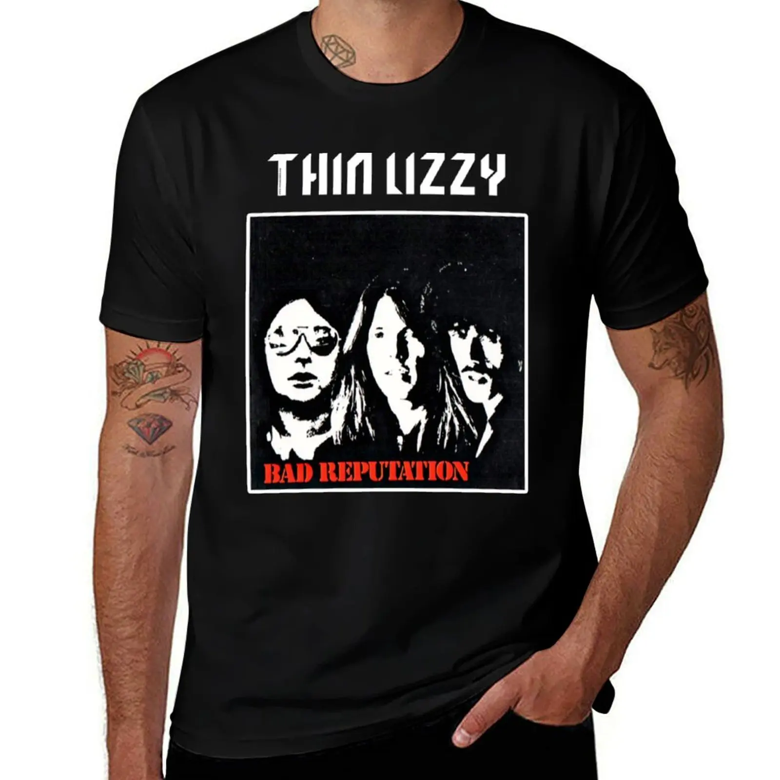 

Thin Lizzy Bad Reputation T-Shirt Short sleeve tee vintage t shirts boys animal print Anime t-shirt luxury clothes men