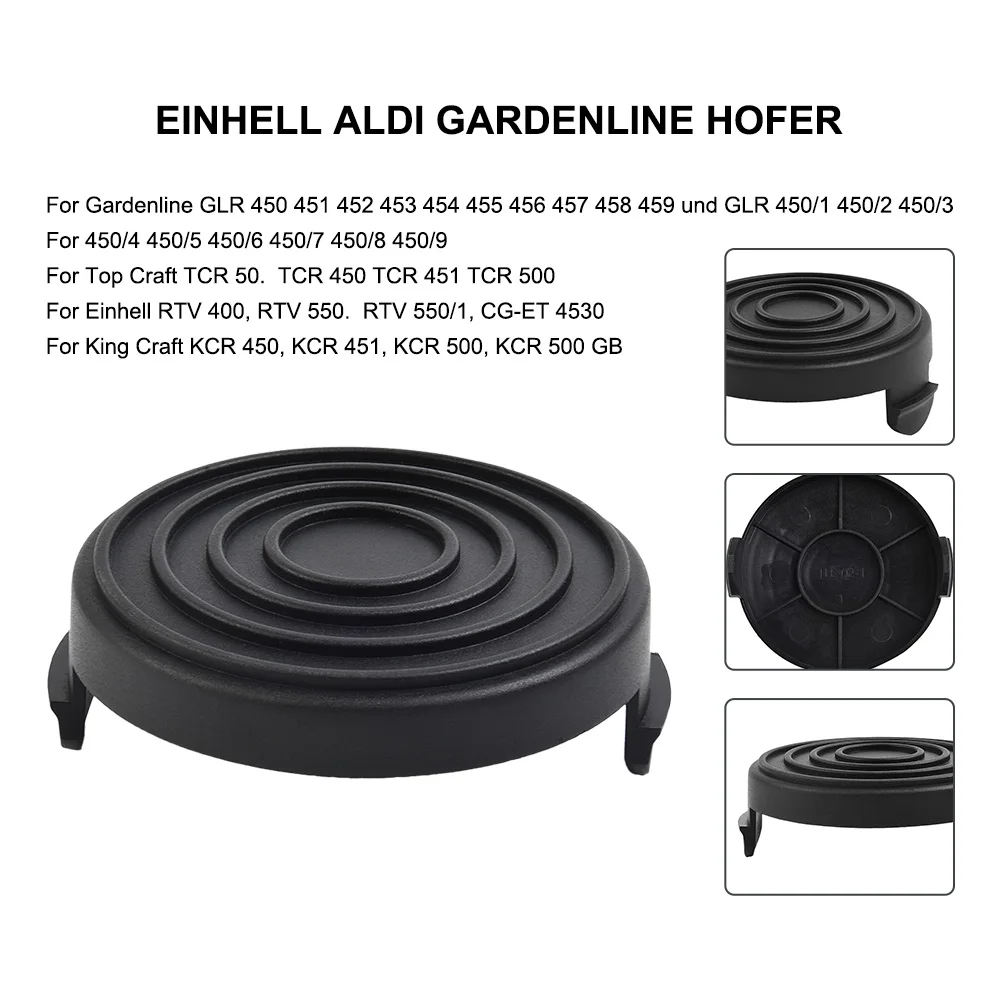 

Trimmer Spools Cap Cover For Einhell CG-ET 4530 RTV 400 RTV 550 RTV 550/1 For Cordless String Trimmer Lawn Mower Garden Tool