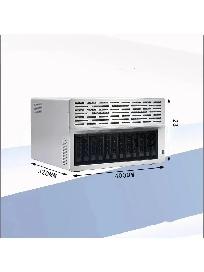 The Nas Series 12-disk Server Hot-swappable Chassis Supports ATX Motherboard Network Data Storage Industrial Control Devices