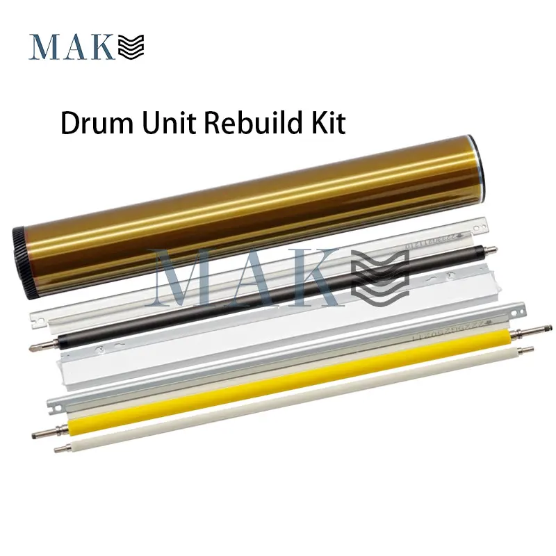 4Pcs X Drum Unit Rebuild Kit For RICOH MP C6503 C8003 C5200 C5210 OPC Drum Cleaning Blade Primary Charge Roller Lubricant Bar