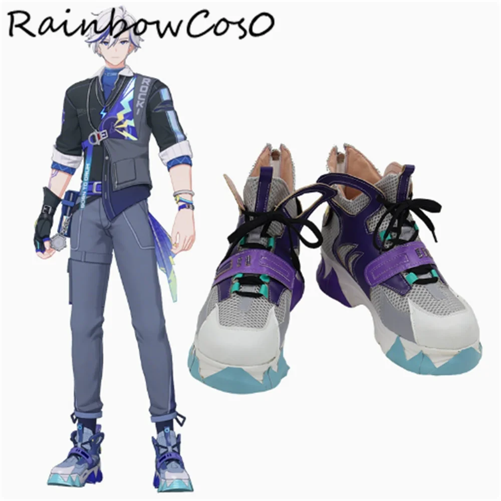 

Nobunaga Strinova Cosplay Shoes Boots Game Anime Party Halloween RainbowCos0 W4799