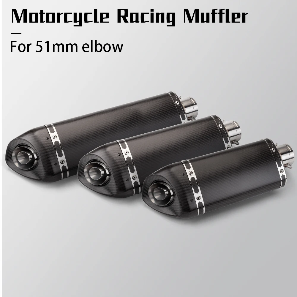 

Universal Motorcycle Escape Exhaust Carbon Fiber Muffler DB Killer For Ninja400 R15 cb400 MT07 Z800 R3 Z750 Z800 M20