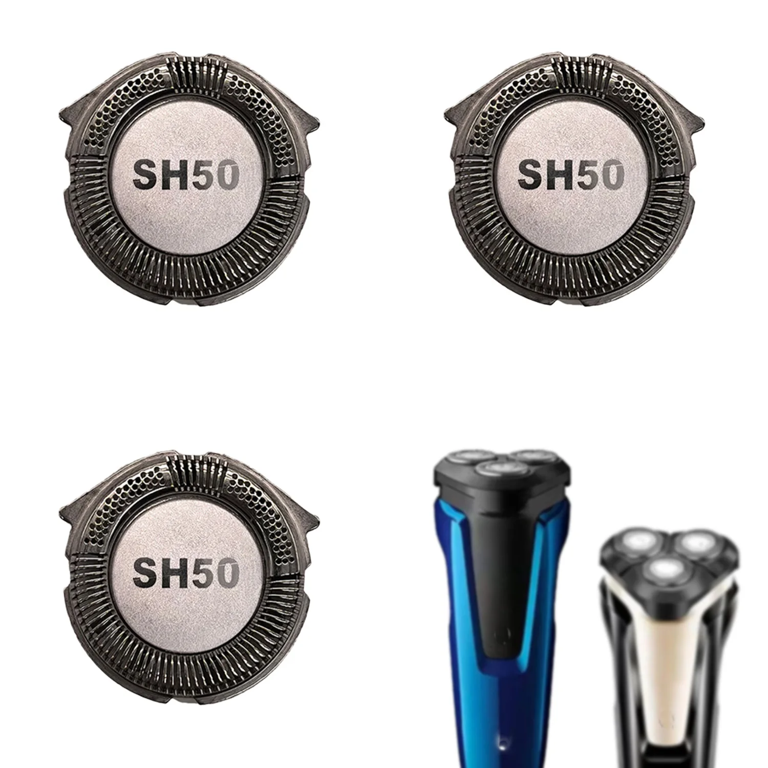 Cabezales de Repuesto para Afeitadora SH50 Compatibles con Philips Norelco Serie 5000, Cuchillas de Repuesto SH50 para Afeitadora Eléctrica Philips