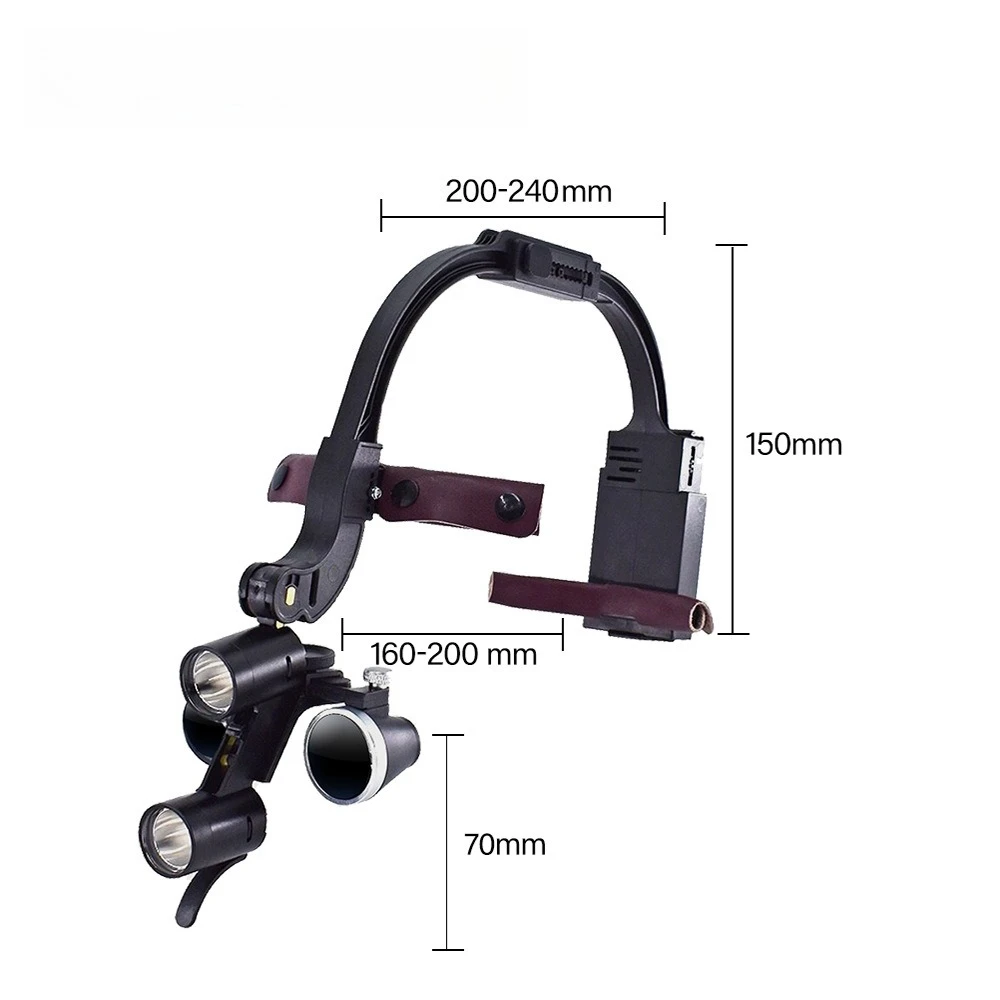 Dental LED Head Light Lamp For Magnification Binocular Loupes 5W Light Dentisit Surgical Headlight Lab Equipmen