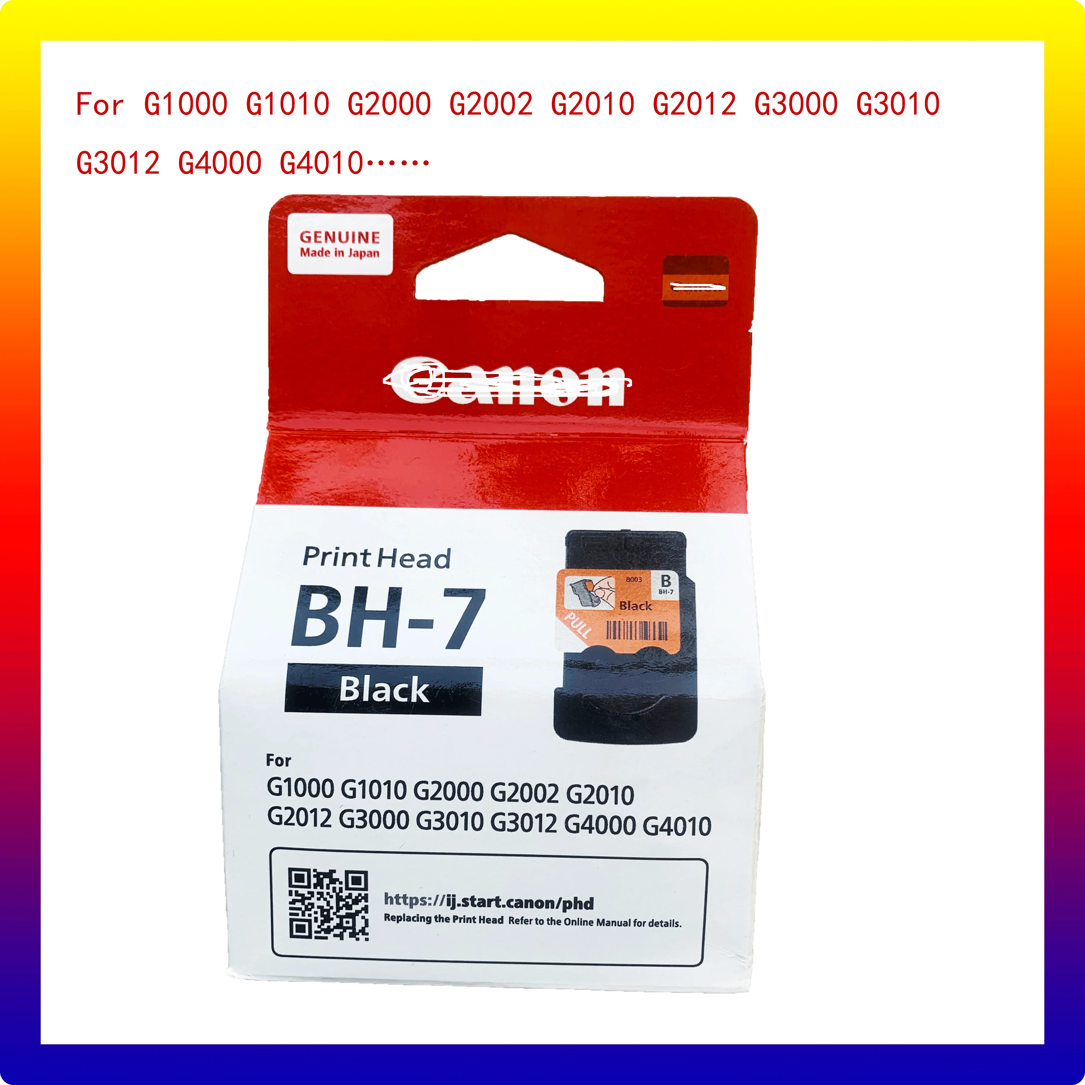 

Canon Print head QY6-8003 CA91 Black or QY6-8019 Color. G1000 G2000 G3000 G4000 G1010 G2010 G3010 G4010
