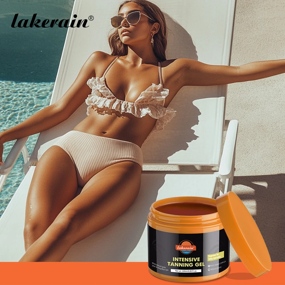 Lakerain Intensive Tanning Gel Body Cream Bronze Tanning Lotion Carroten Effective Sun Aid Take In Sunlight Moisturizing Cream view 5