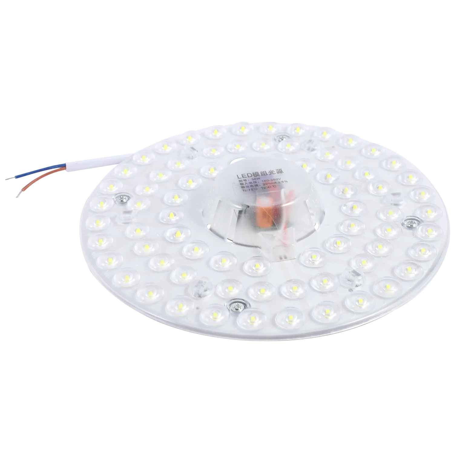 Módulo de luz Led de techo, fuente de luz redonda de alto brillo, iluminación interior, blanco frío, 36W