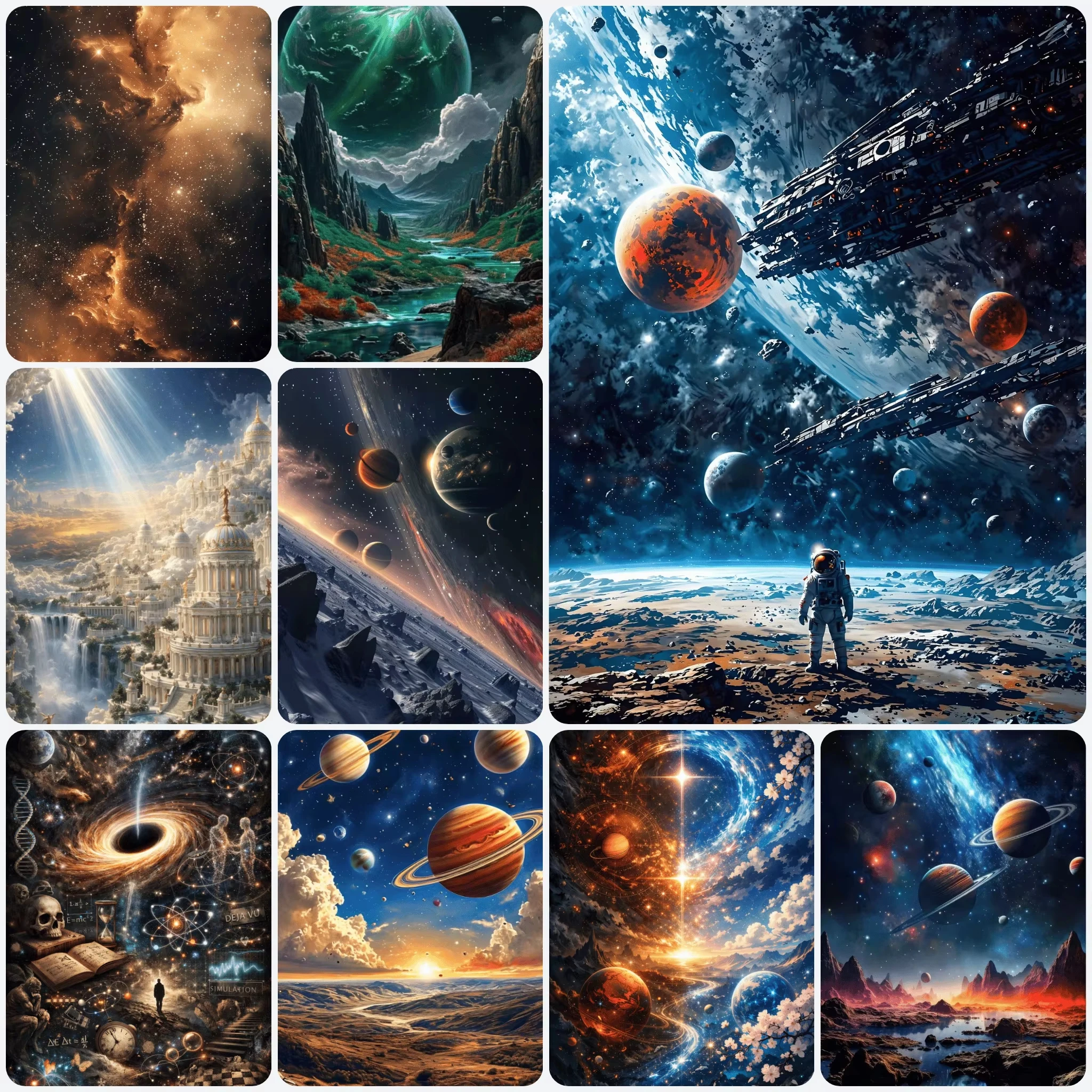 Oil Painting By Numbers Kit Cosmic Planet Number Drawing Canvas DIY Pictures By Numbers Home Decor